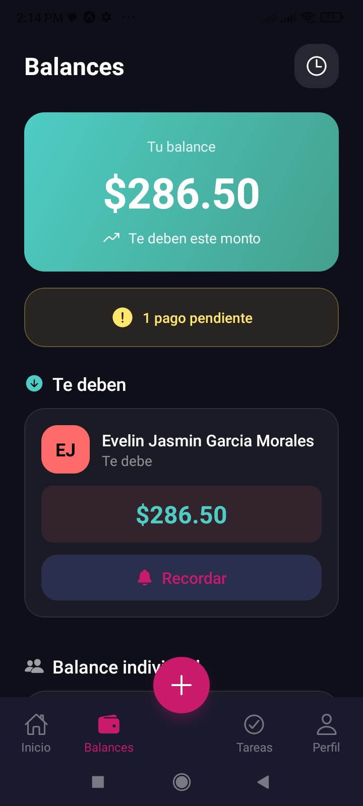 CoperachApp - Gastos personales y compartidos